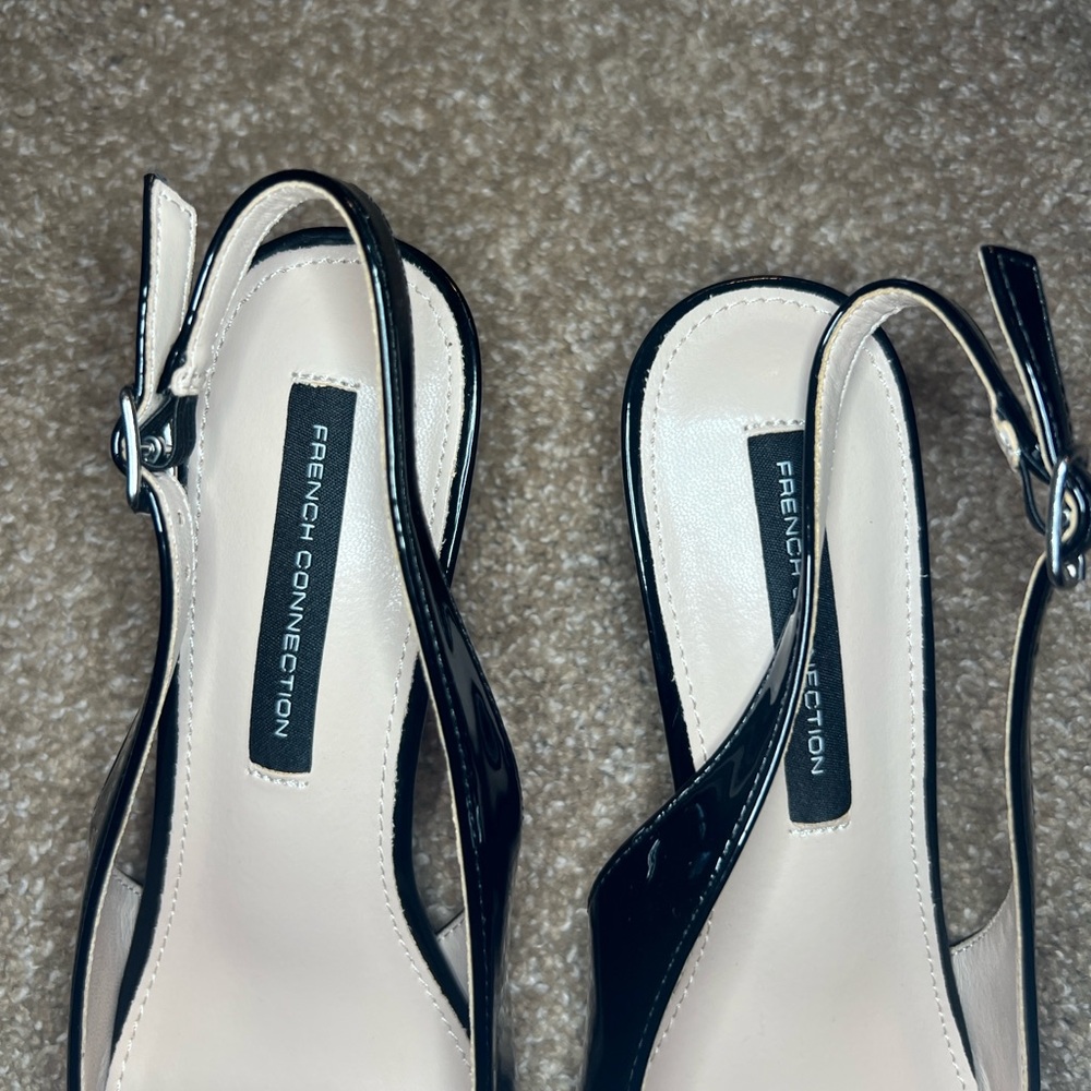 French Connection Quinny Slingback Kitten Heel - Size 6 - SOLD OUT ONLINE - Picture 6 of 9